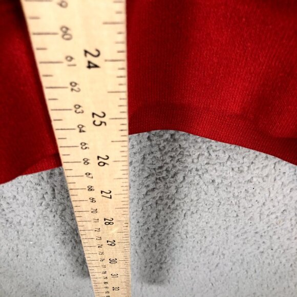 VTG Wisconsin Badgers Sweatshirt Hoodie Red Size L Jerzees Super Sweats USA Made - Picture 5 of 8